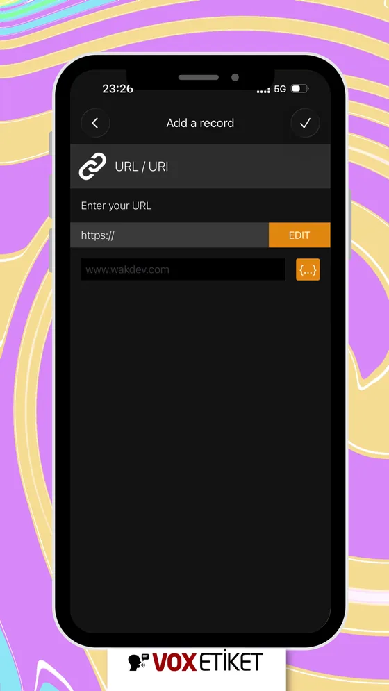 URL URI seçeneği
